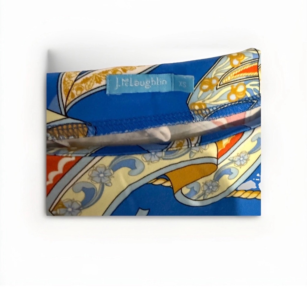 J. McLaughlin Blue and Gold shirt XS nautical - Picture 4 of 4